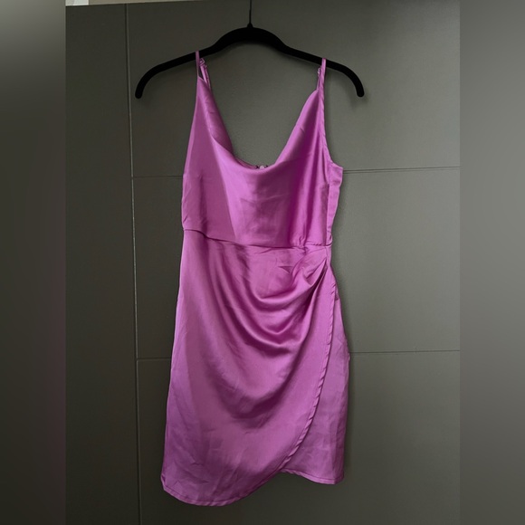 Arezo Cowl Wrap Dress in Purple- Revolve - Superdown: XS - Picture 9 of 10